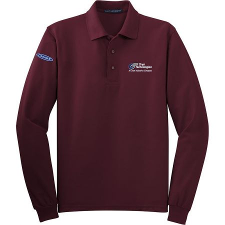 20-K500LS, X-Small, Burgundy, Right Sleeve, Chart_blue, Left Chest, Cryo-Technologies. 20-K500LS, X-Small, Burgundy, Right Sleeve, Chart_blue, Left Chest, Cryo-Technologies.